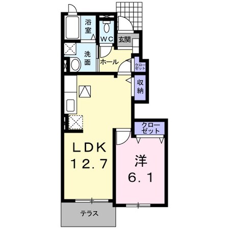 川越富洲原駅 徒歩10分 1階の物件間取画像